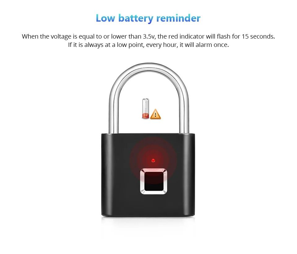 Smart Biometric Fingerprint Padlock