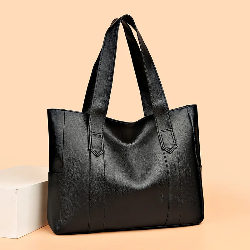 Large Capacity Canvas Tote Bag Women Vintage Shoulder Work and Travel Handbag