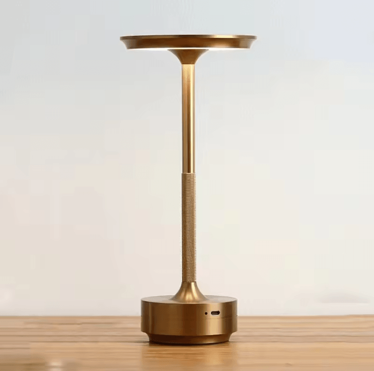 Wireless LED Desk Lamp with Touch Dimming and Rechargeable Design