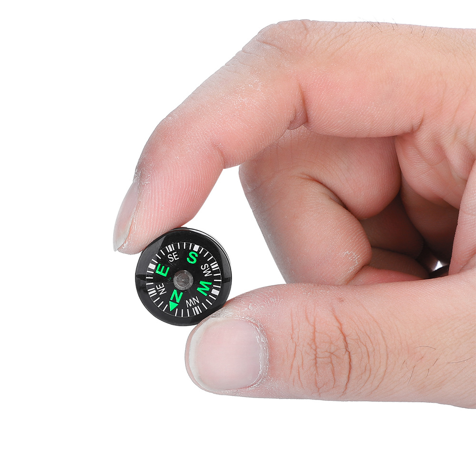 Mini Pocket Compass Set Oil Filled Survival Button Compass for Hiking Camping Kits