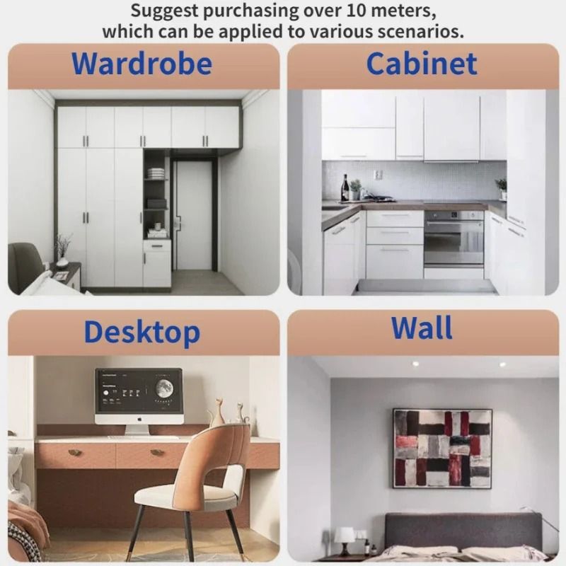 Kitchen Oil-Proof Wallpaper | Waterproof Self-Adhesive Cabinet Renovation
