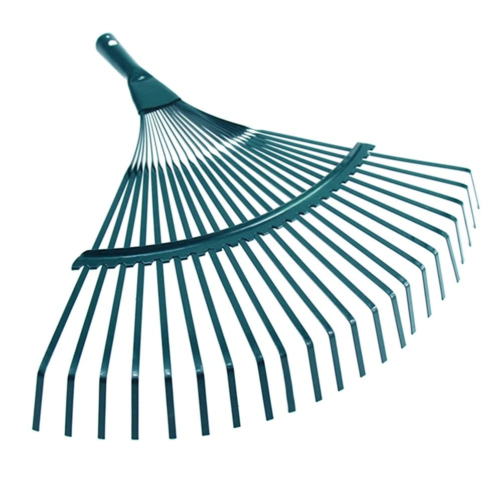 22-Tooth Iron Garden Rake – Durable Leaf & Farming Tool