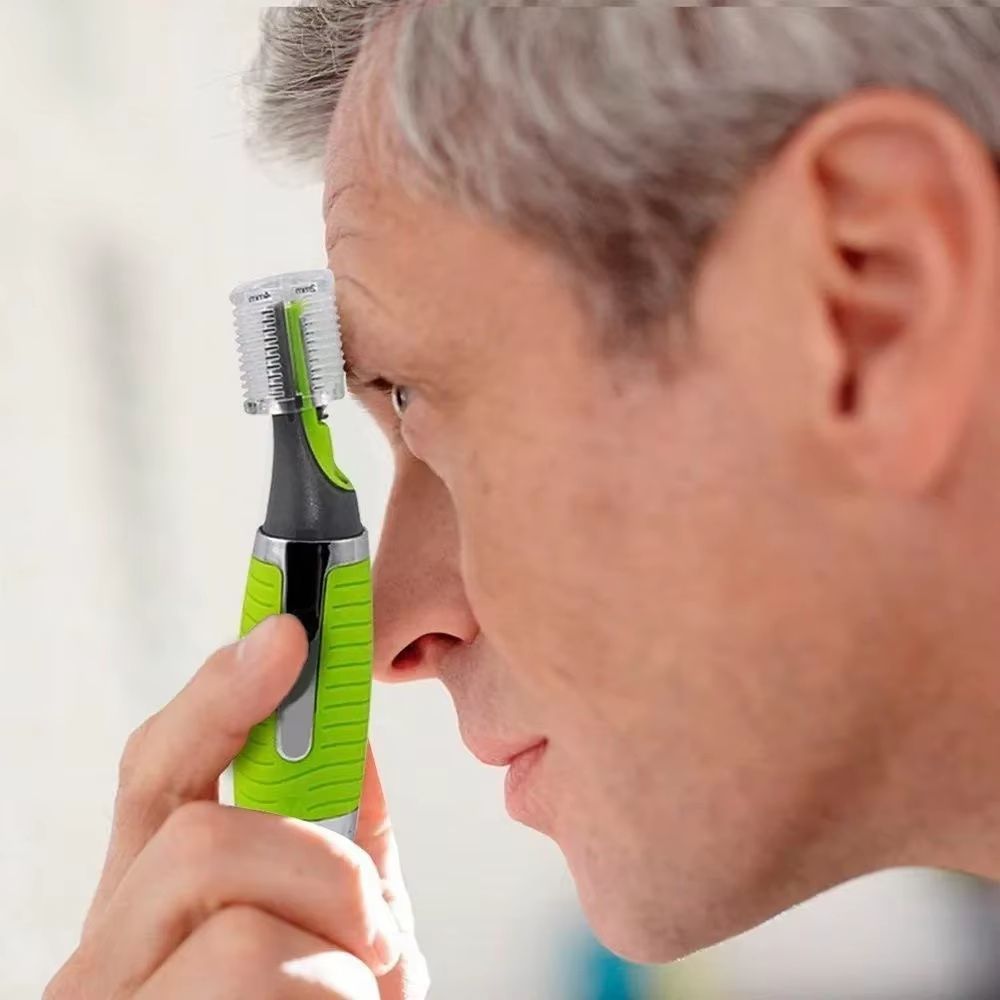 TrimMaster 2-in-1 Rechargeable Nose & Facial Hair Trimmer – Waterproof Grooming Kit