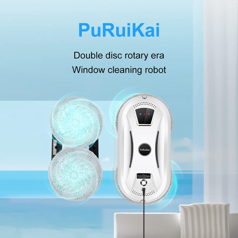 PuRuiKai Ultra Thin Window Cleaning Robot with Remote Control for Home Glass Surfaces