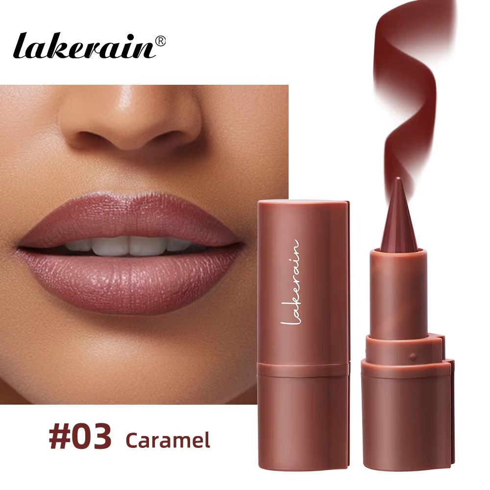 Lakerain Matte Lip Liner Crayon Waterproof Velvet Lip Contour Pencil Long Lasting Non Stick Lip Tint
