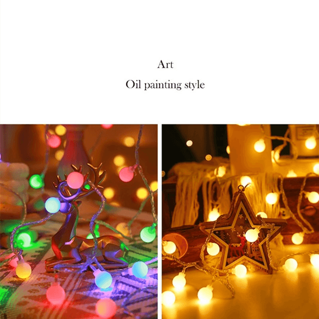 GlowGarden 10 m USB Battery LED String Lights Garland
