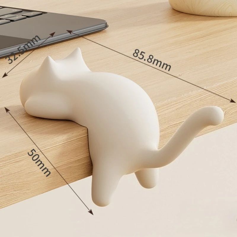 Cat Design Desk Bag Hook No Drill Table Hanger