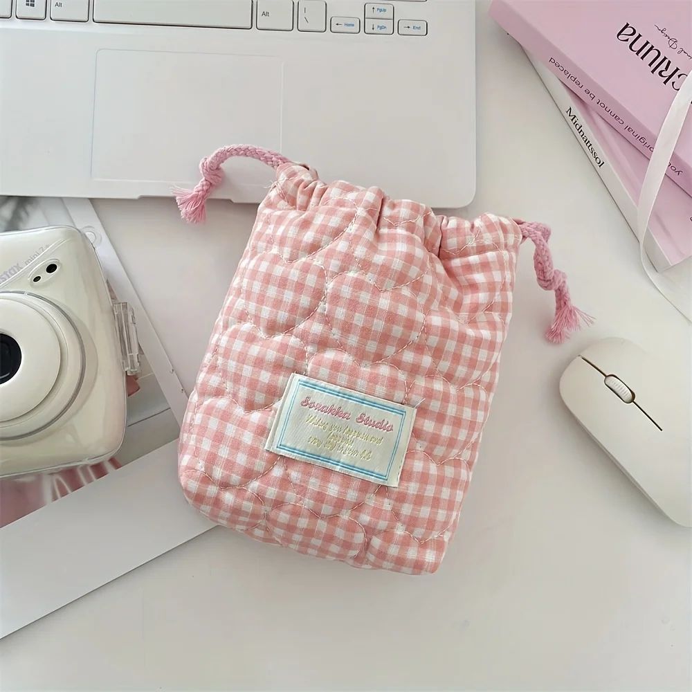 Cute Drawstring Makeup & Travel Bag