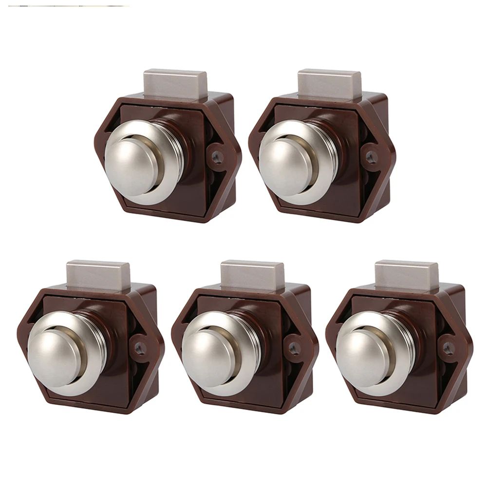 Push Lock Drawer Latch Set for RV Cabinet Boat and Camper Furniture Security