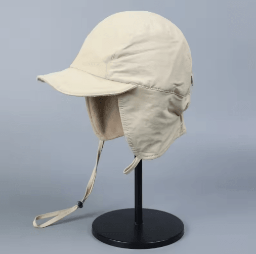 Japanese Retro Velvet Pilot Hat Windproof Winter Bomber Cap