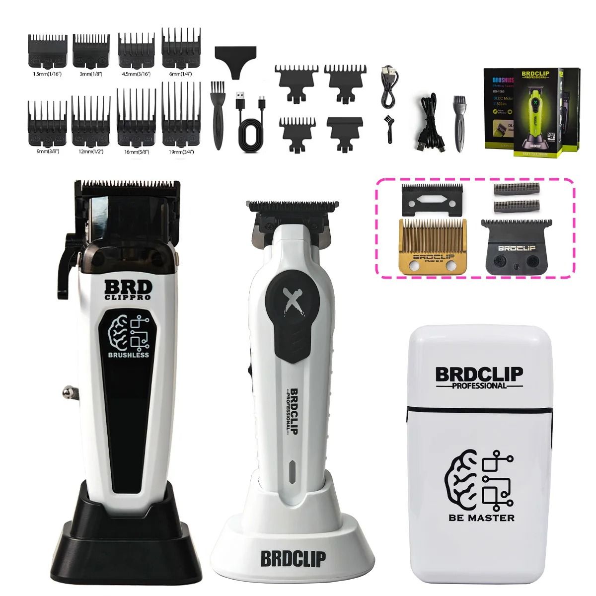 Professional Hair Clipper and Trimmer with Charging Base