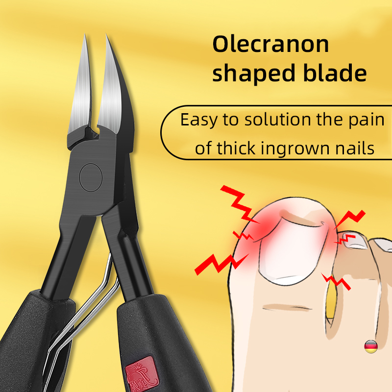 Ingrown Nail Clippers Toenail Cutter Stainless Steel Pedicure Tool for Thick Toe Nail Correction, Deep Into Nail Grooves