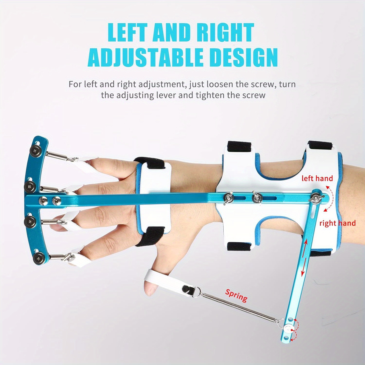 Adjustable Finger Strengthener and Hand Grip Trainer Wrist Exercise Support for Rehabilitation Fitness and Therapy