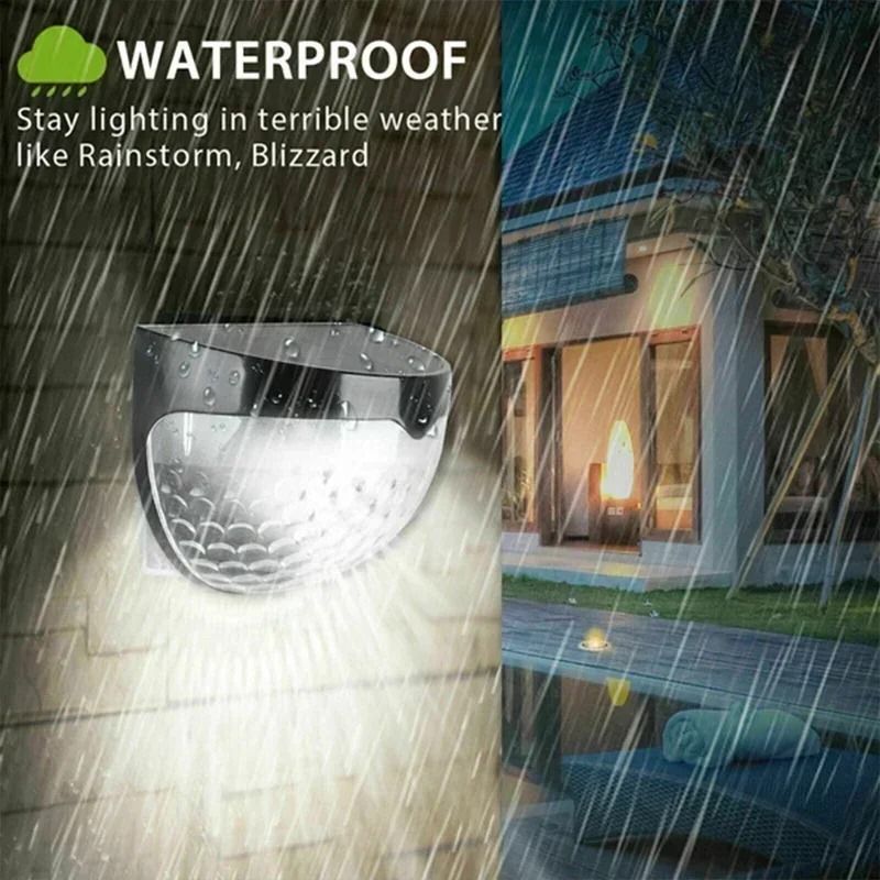 Solar Deck Light Outdoor Peel and Stick Deck Railing Lights