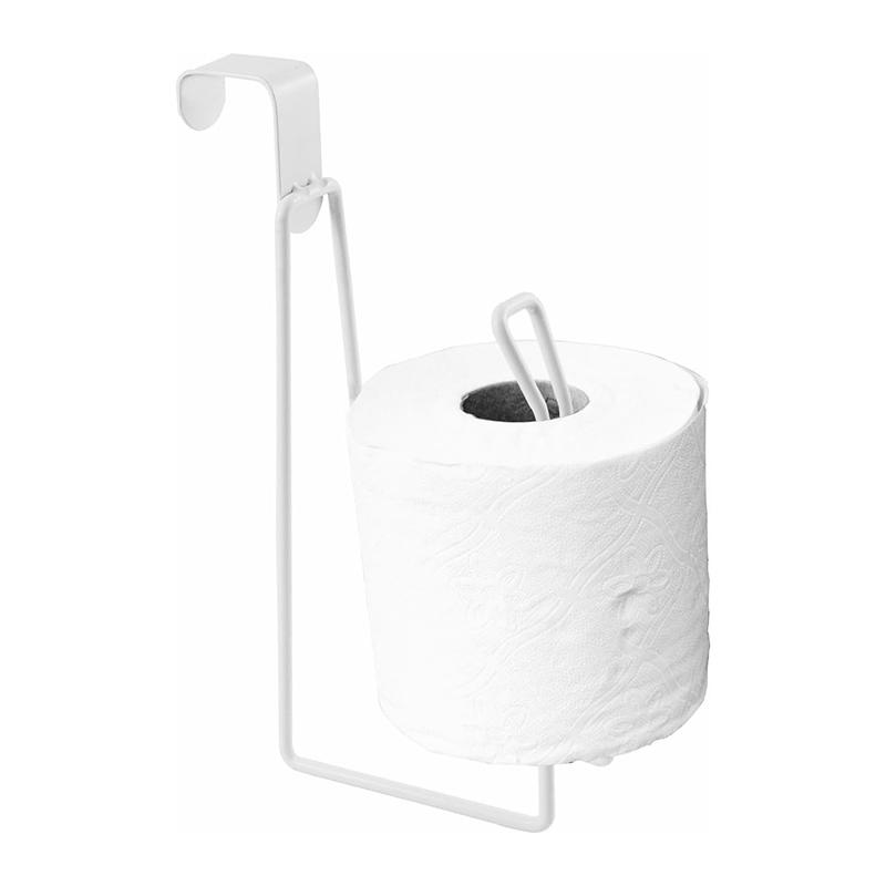 No Drill Wall Mounted Toilet Paper Holder Space Saving Bathroom Tissue Rack