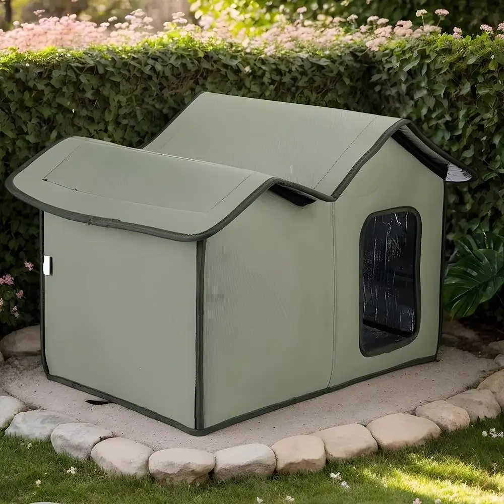 Easy to Clean Outdoor Cat House, Waterproof Practical Pet Bed for Cats and Dogs