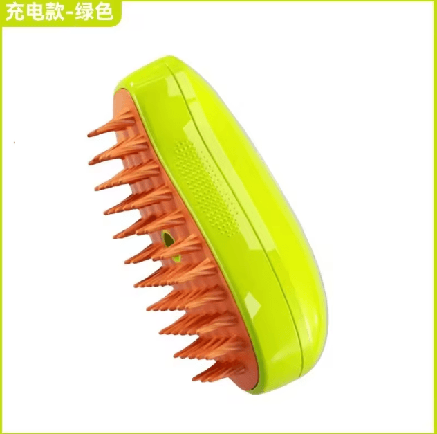 3-in-1 Electric Pet Steam Brush – USB Rechargeable Grooming Comb with Spray, Massage & Shedding Control