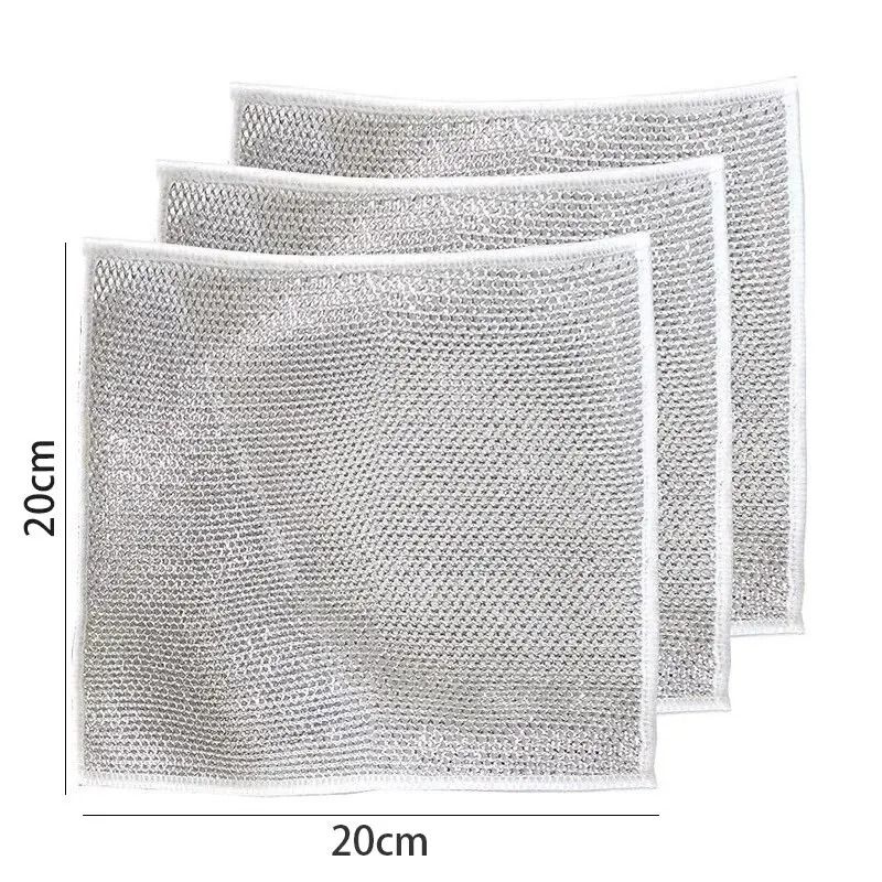 Multi-Purpose Silver Wire Kitchen Cleaning Cloths