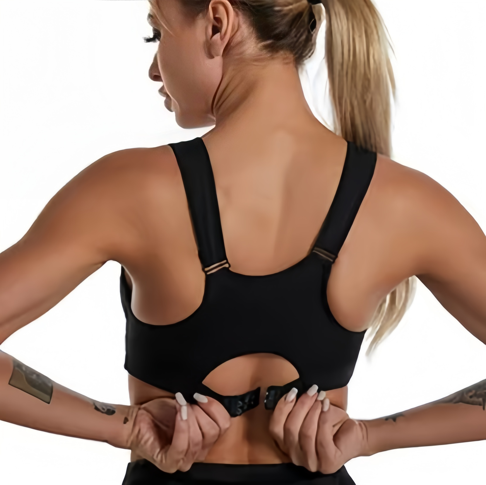Yoga Fitness Sports Bra, Deep U Shaped Chest, Back Support Shock Absorbing Bra, Breathable and Quick Drying Womens Bra
