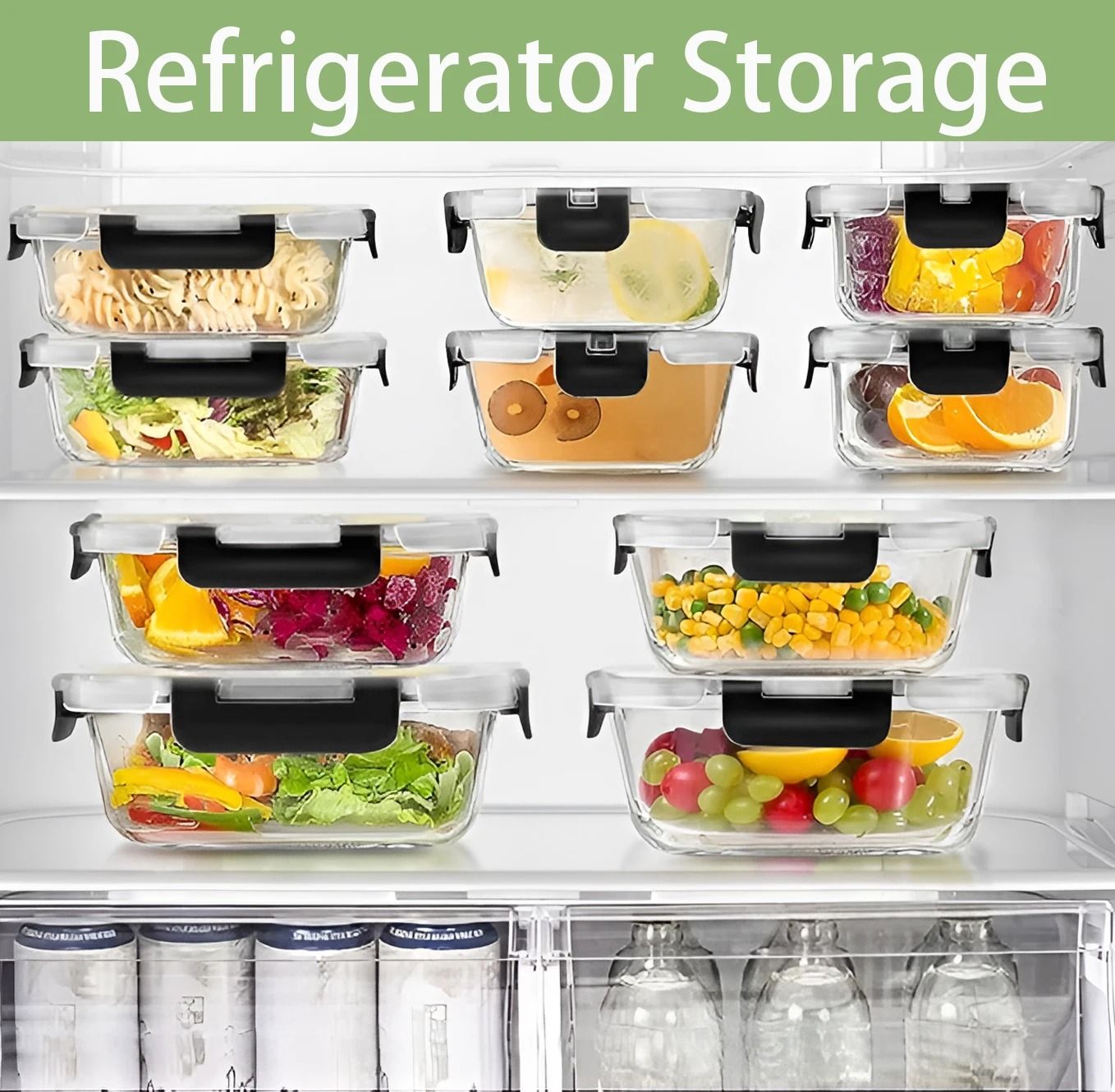 12-Piece Glass Lunch Box Set and Airtight Meal Prep Containers