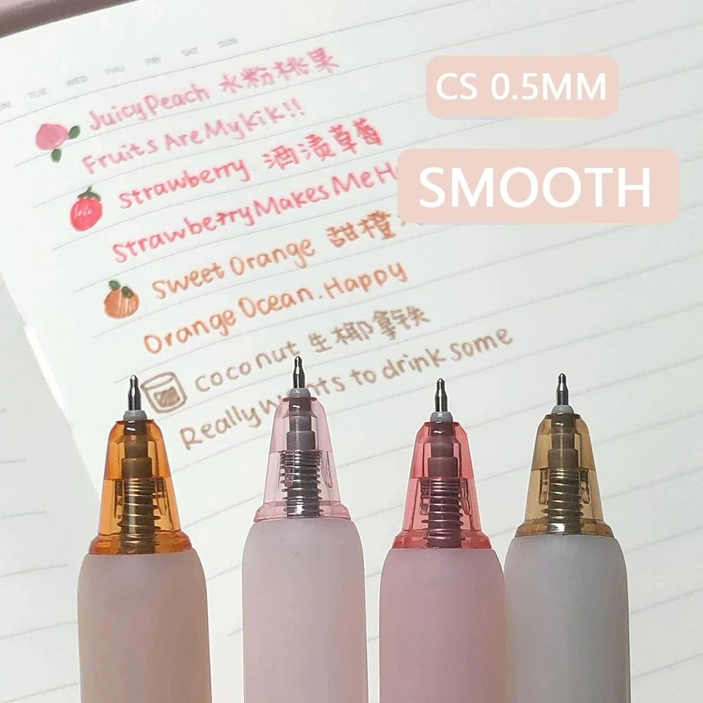 Fruit Scented 3D Gel Pens 0.5mm Smooth Writing Set
