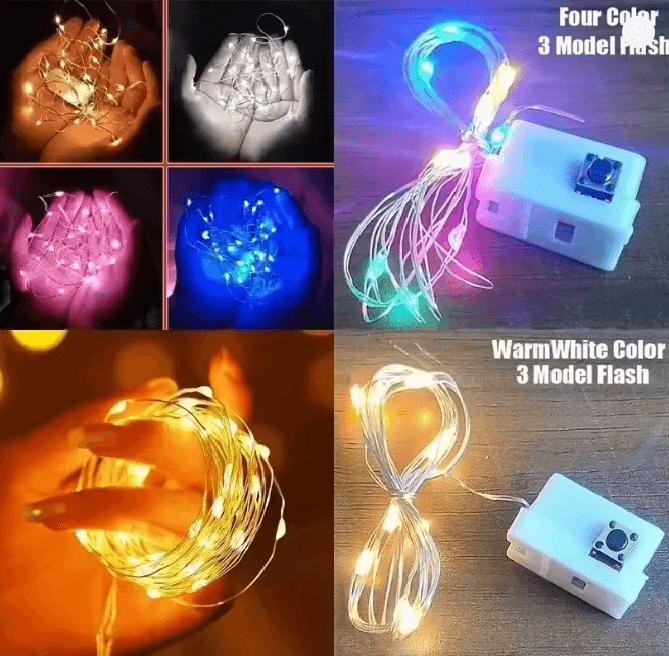 Mini Colored LED Fairy String Lights Set