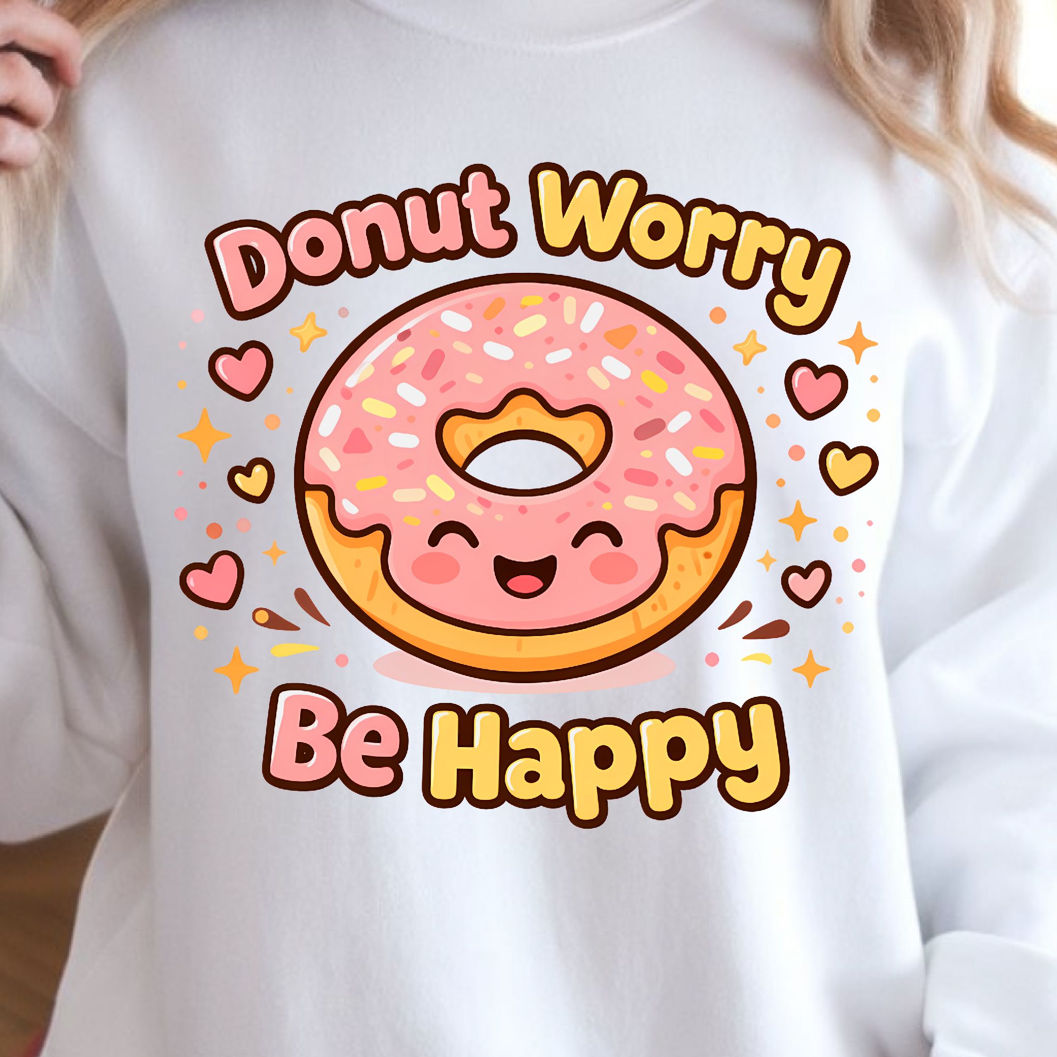 Donut Worry Shirt, Funny Donut Lover T-Shirt, Sweet Treat Tee
