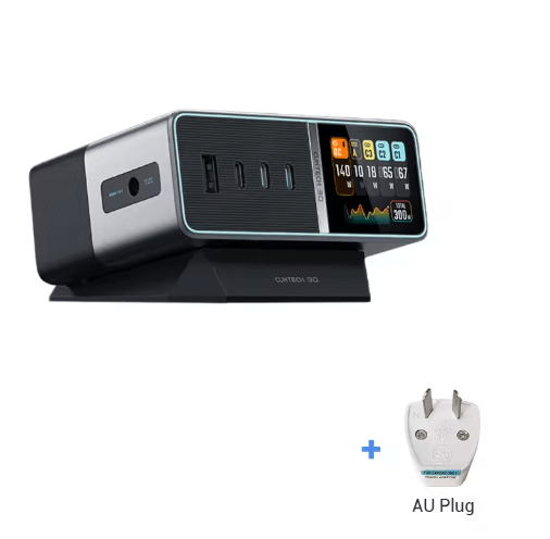 CUKTECH 30 Ultra 300W GaN Desktop Charging Station with Smart IPS Display