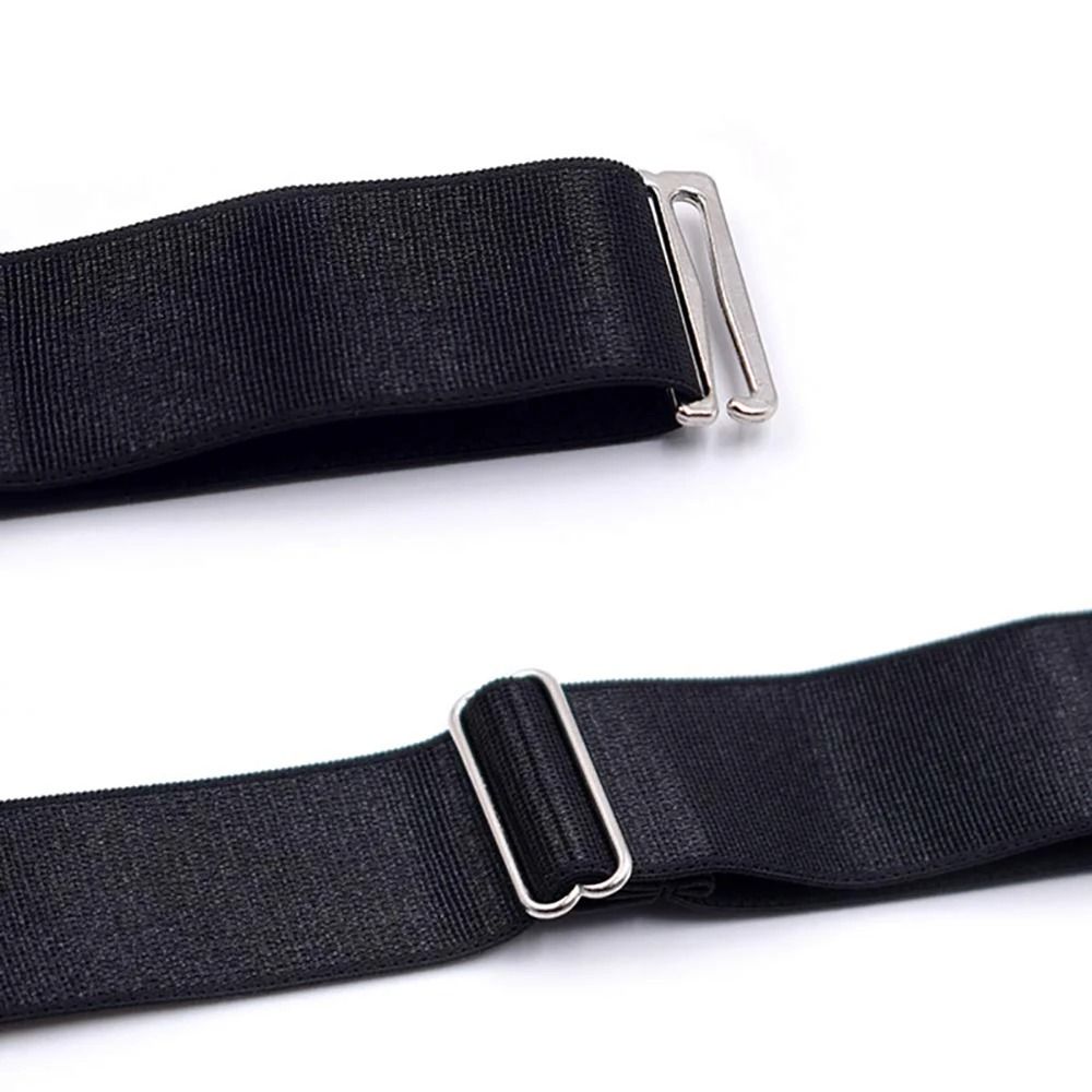 Mens Adjustable Shirt Stays – Elastic Non-Slip Garters to Keep Shirts Neat and Tucked All Day