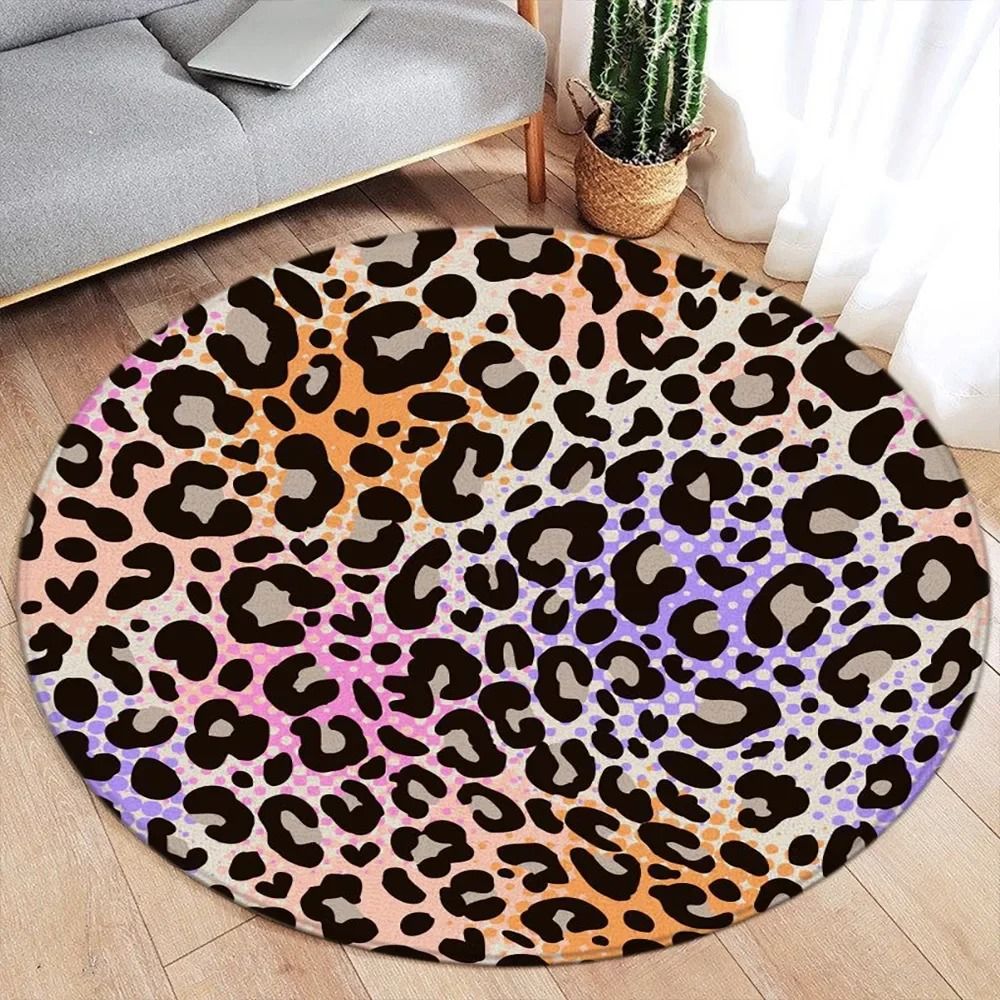 Exotic Narrative Textile – High-Definition Leopard Print Architectural Rug