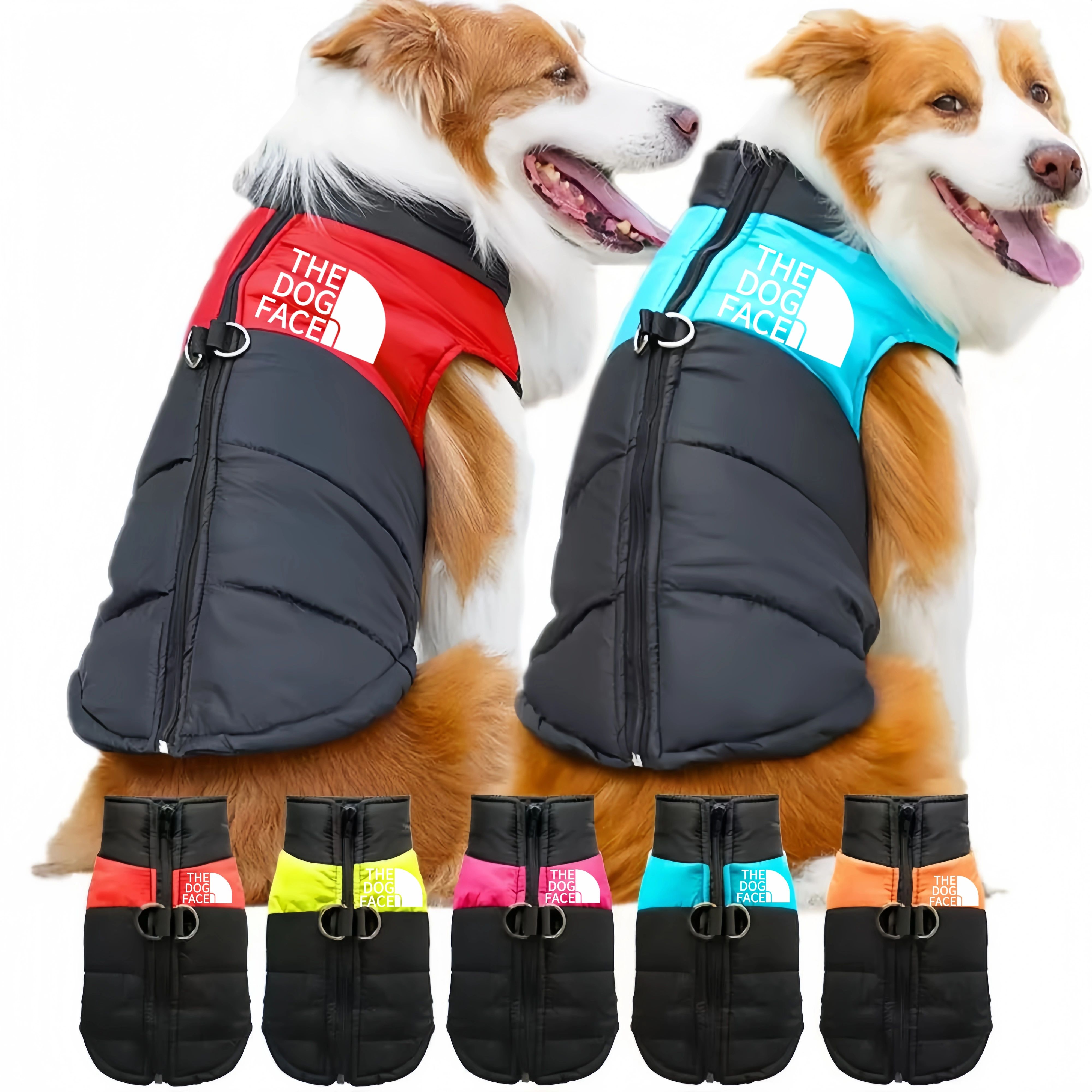 Winter Outdoor Dog Hoodie Sport Coat for Large Breeds