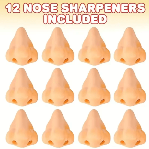 Funny Nose Pencil Sharpener Set – Creative Novelty Sharpeners for Kids (1/12pcs)