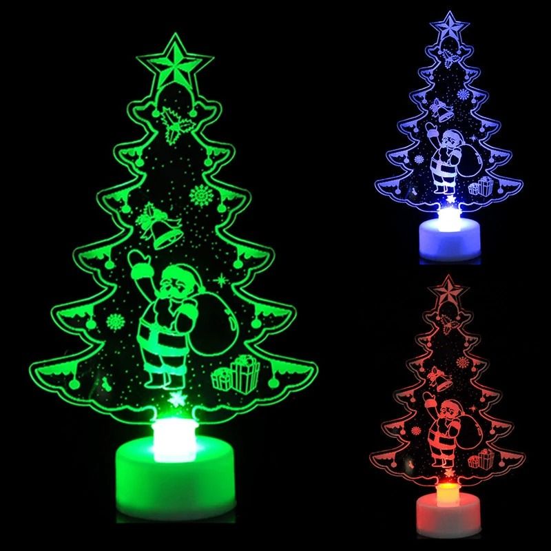 LED Mini Night Light Snowman Lamp