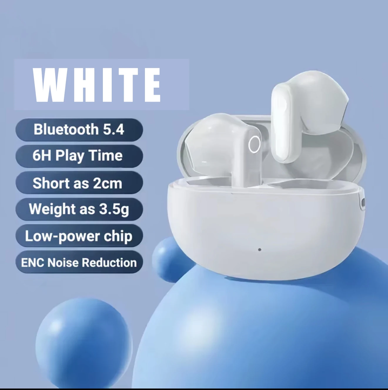 Mini TWS Noise Cancelling Wireless Earbuds with Clear Sound