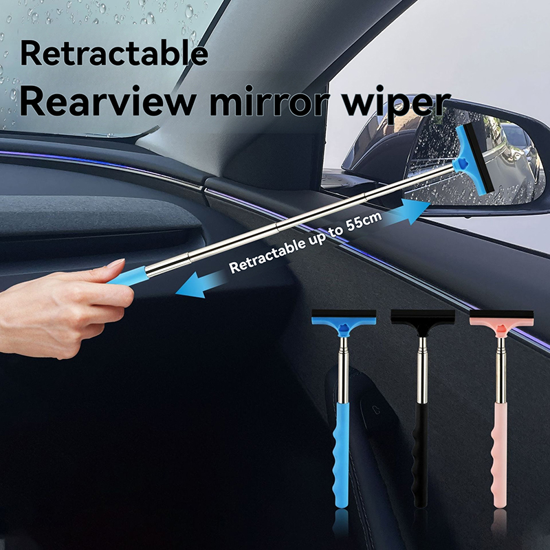 Portable Rear View Mirror Wiper for Automotive, Retractable Car Windshield Wiper Arm, New Auto Products