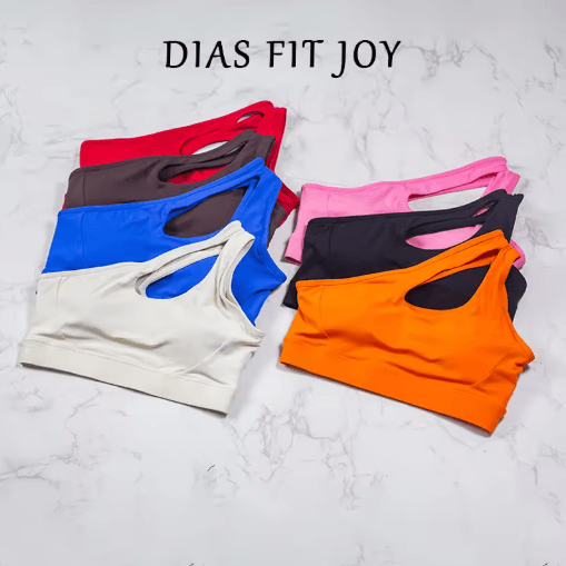 DIAS FIT JOY One Shoulder Sports Bra Asymmetrical Yoga Top