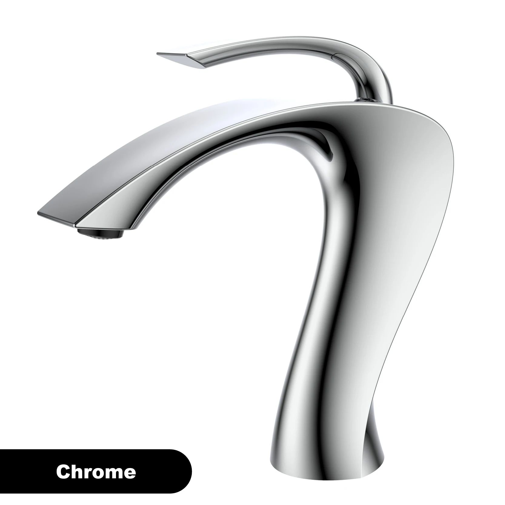 Luxury Gun Grey Bathroom Vanity Faucet