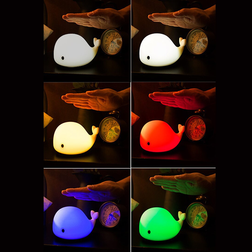 Baby Whale Silicone Night Light