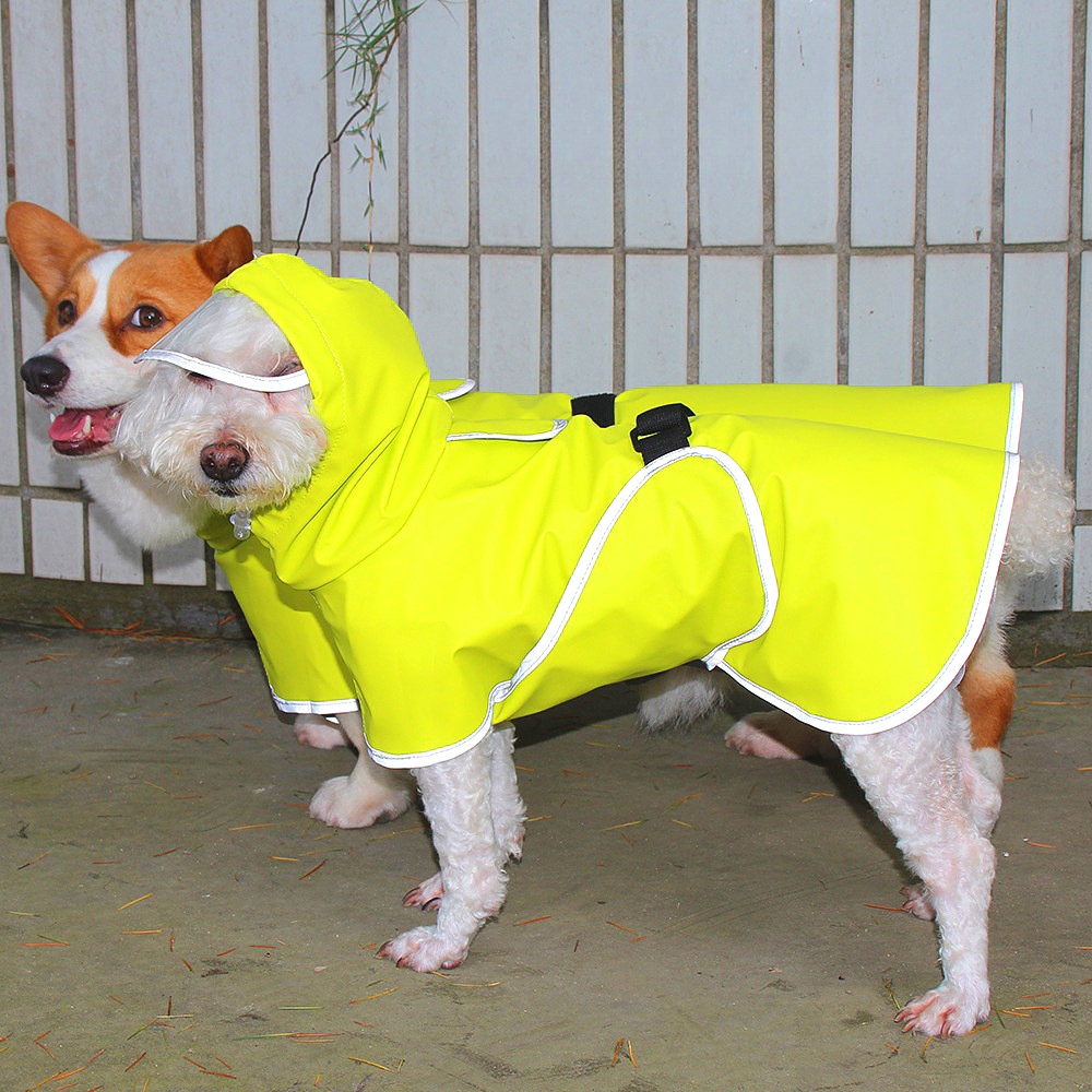 Dog Raincoats: All-Inclusive Sizes for Corgi, Teddy, and Large Breeds - Protect Your Pet's Belly with Quality Rain Cloak