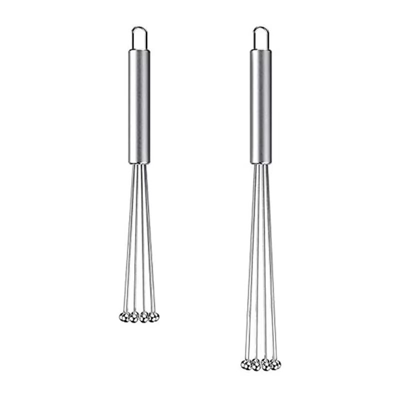 Stainless Steel Ball Whisk Manual Mixer Kitchen Wire Egg Whisk