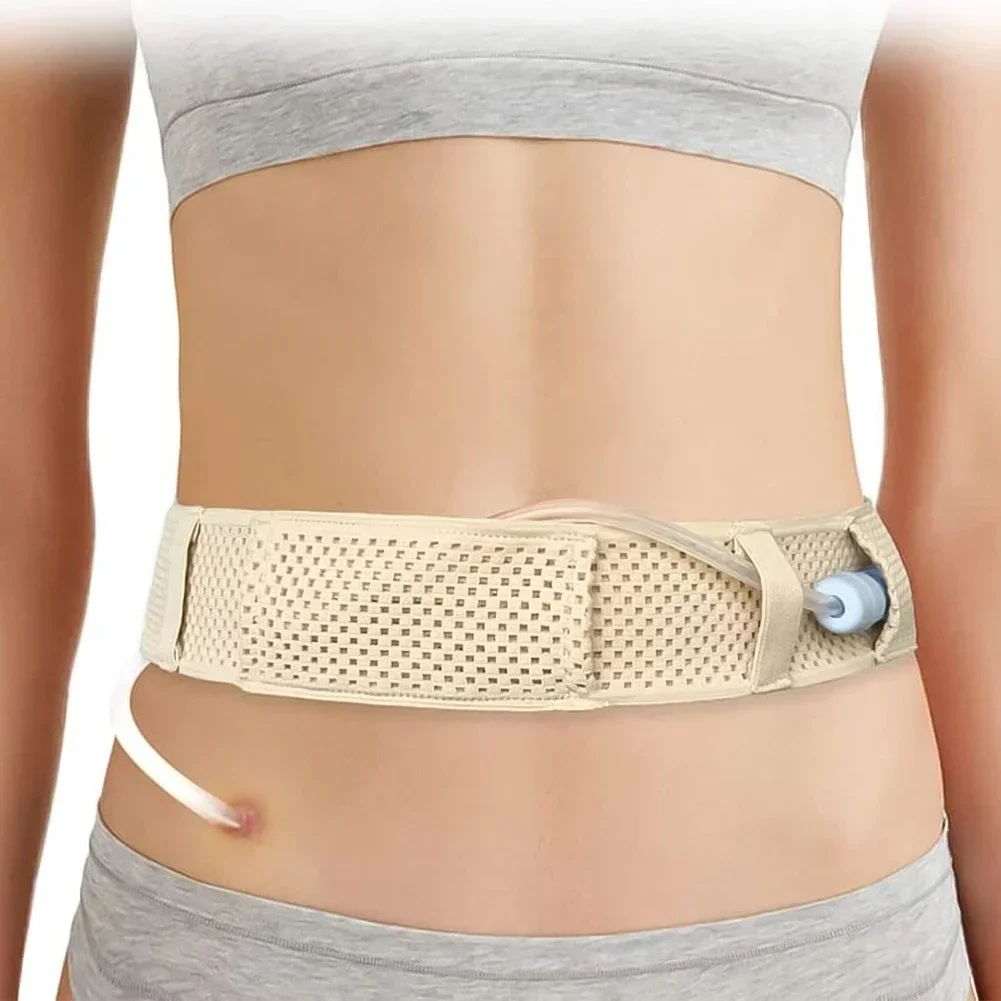 Adjustable Abdominal Catheter Support Belt for Daily Comfort
