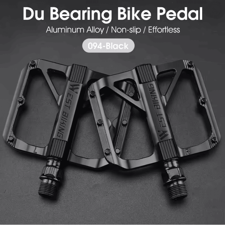 West Biking Alloy Bicycle Pedals Non Slip MTB Road Cycling Pedals with Sealed Bearings
