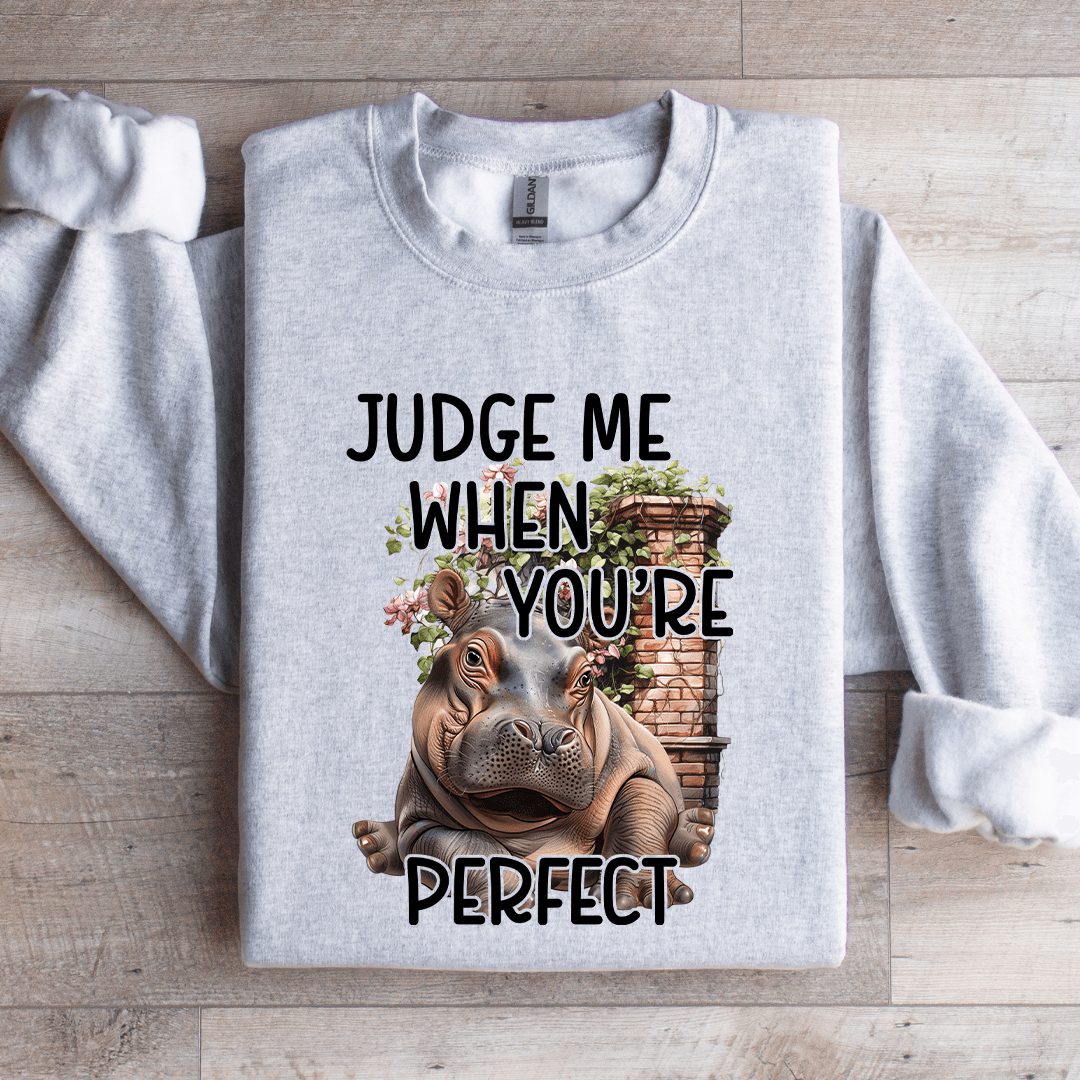 Judge Me When Youre Perfect Sweatshirt