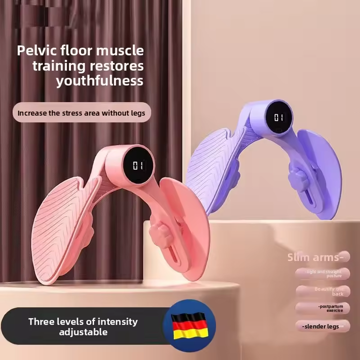 Kegel Exerciser Inner Thigh Trainer with Counter for Pelvic Floor Leg and Arm Toning
