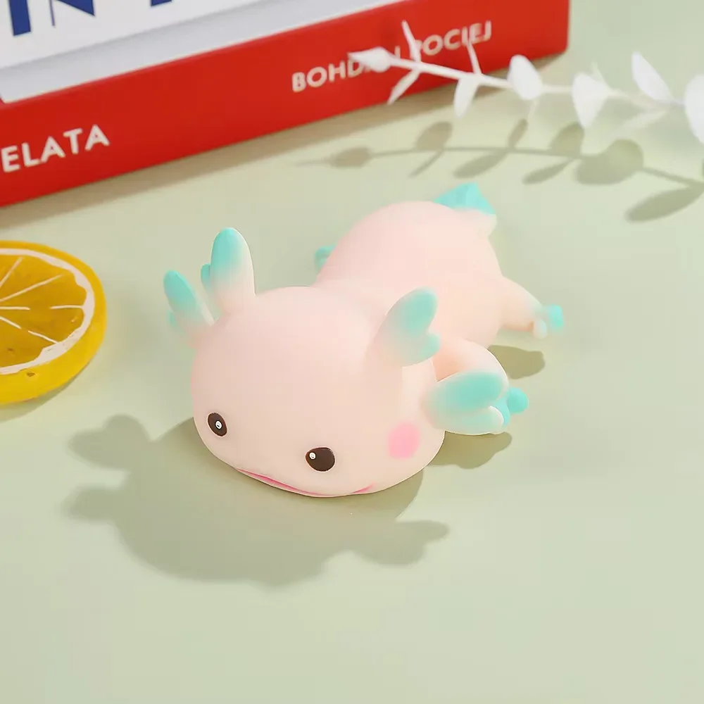 Cute Axolotl Squishy Stress Relief Toy Slow Rising Fidget Squeeze Ball