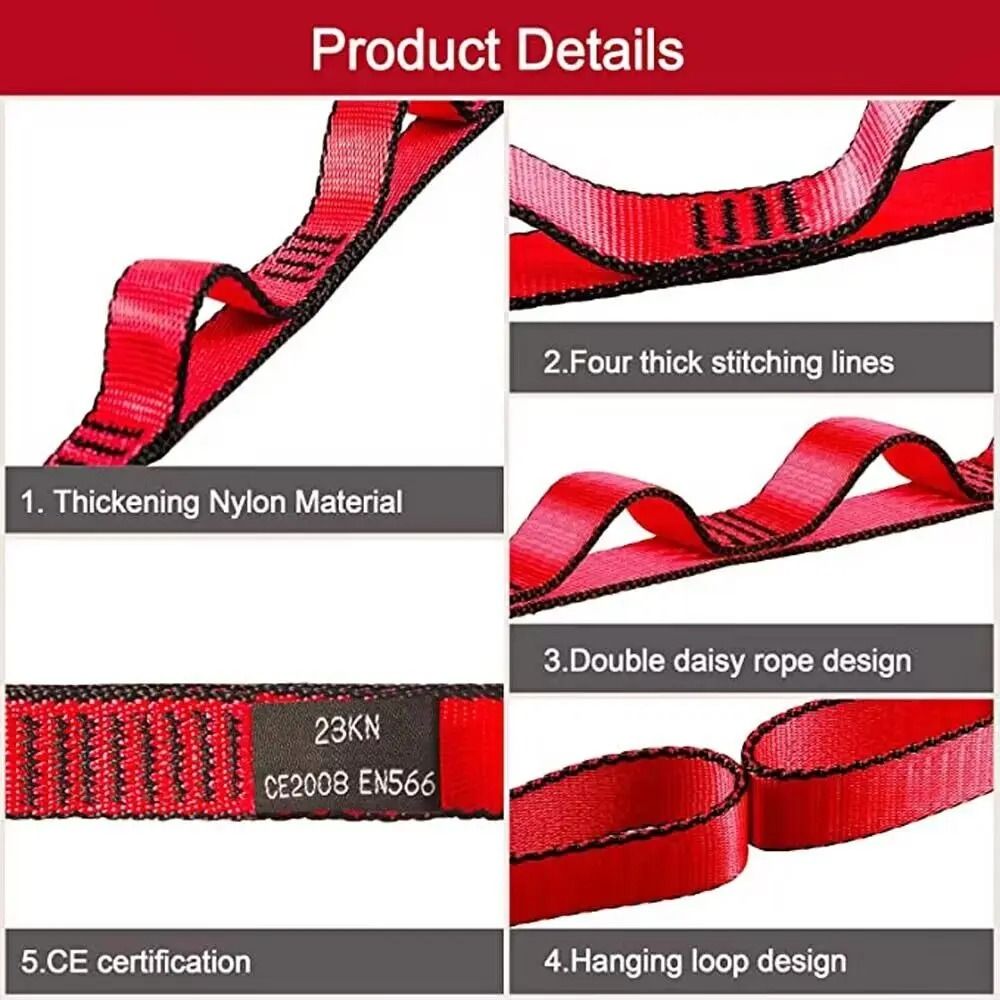 Yoga Fitness Belt Daisy Chain Extension Strap