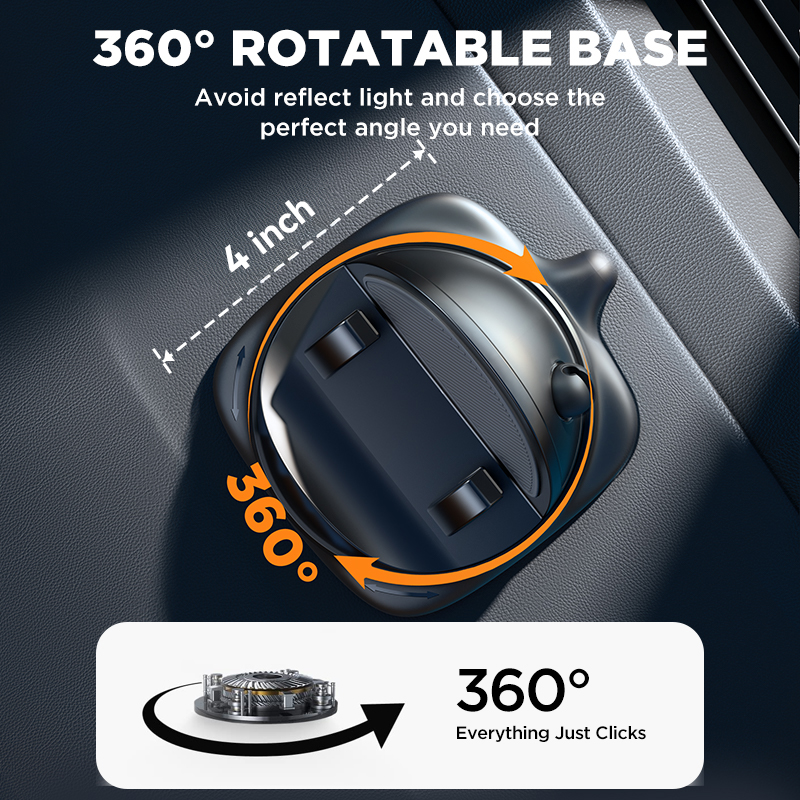 Joyroom Universal Car Phone Holder Anti Slip Dashboard Mount with 360 Rotation