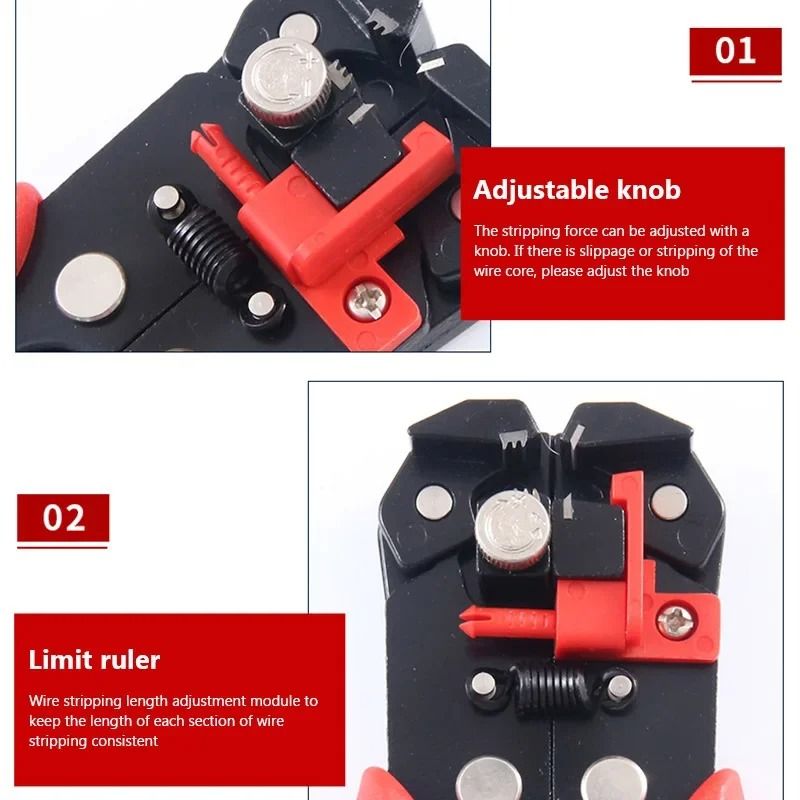 Automatic Wire Stripping Pliers Multifunction Cable Cutter and Crimping Tool
