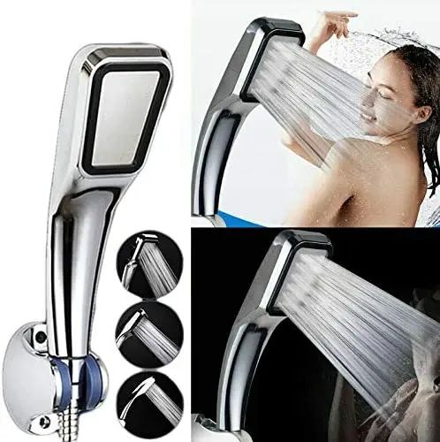 300-Hole High Pressure Handheld Shower Head with Hose