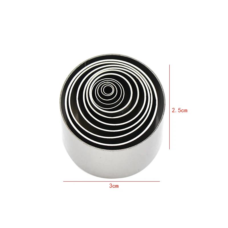Stainless Steel Round Clay Cutter Set Premium Polymer and Ceramic Molds
